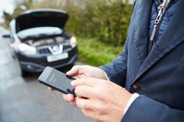 car breakdown on the road man calling for help extended car warranty services best